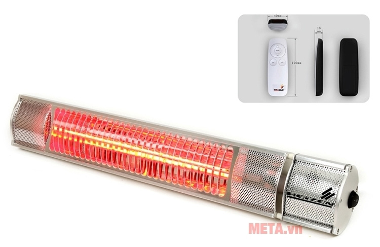 Đèn sưởi nhà tắm không chói mắt có điều khiển Heizen HEIT-R