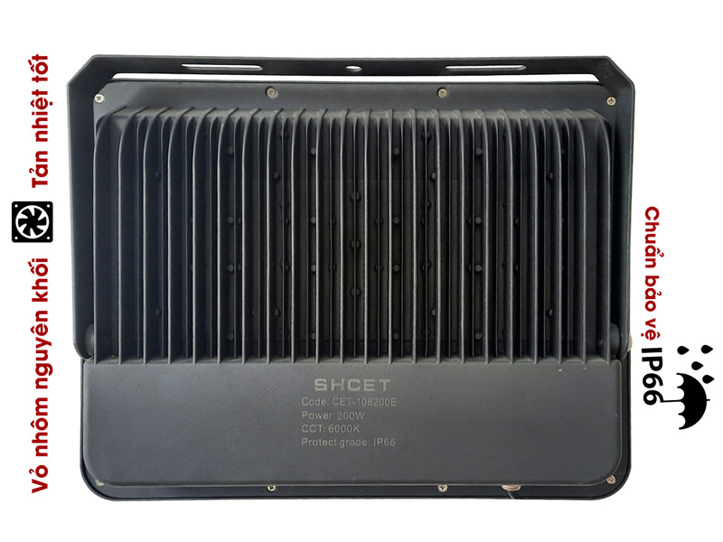 Đèn Solar LED năng lượng mặt trời CET-108200E-200W (chiếu sáng 320m2)