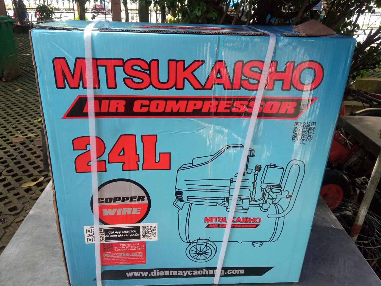 Máy nén khí nhanh Mitsukaisho 24L