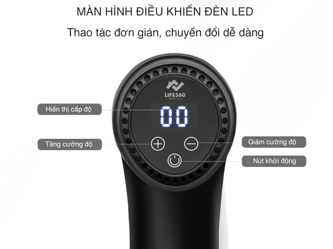 Máy massage cầm tay thông minh Life360 MS-AL21