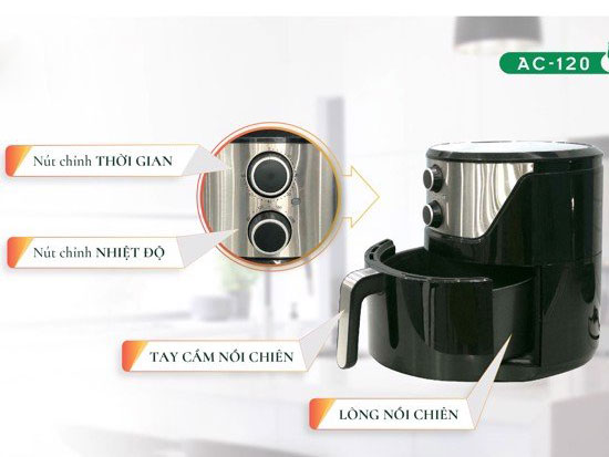 Nồi chiên không dầu Magic Eco AC-120 (7 lít)