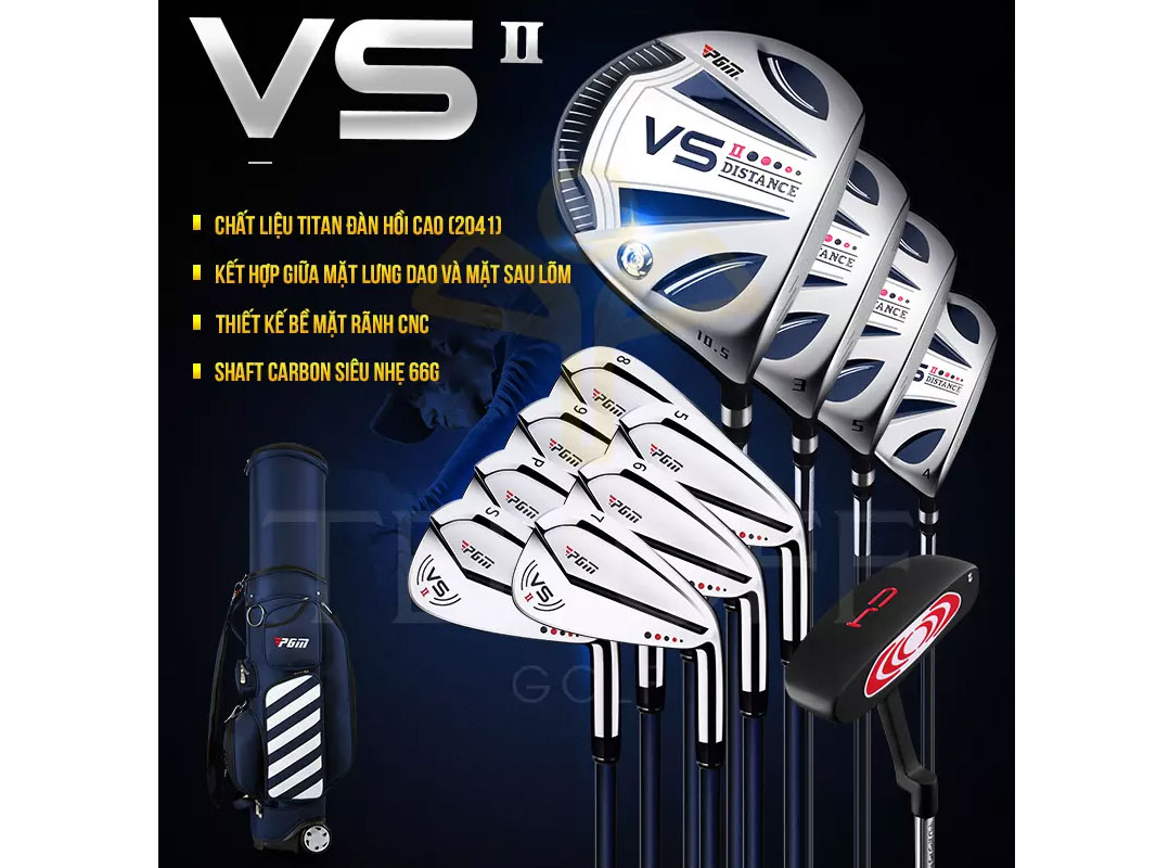 Bộ gậy golf nam PGM VS II MTG015 (12 gậy, 1 túi)
