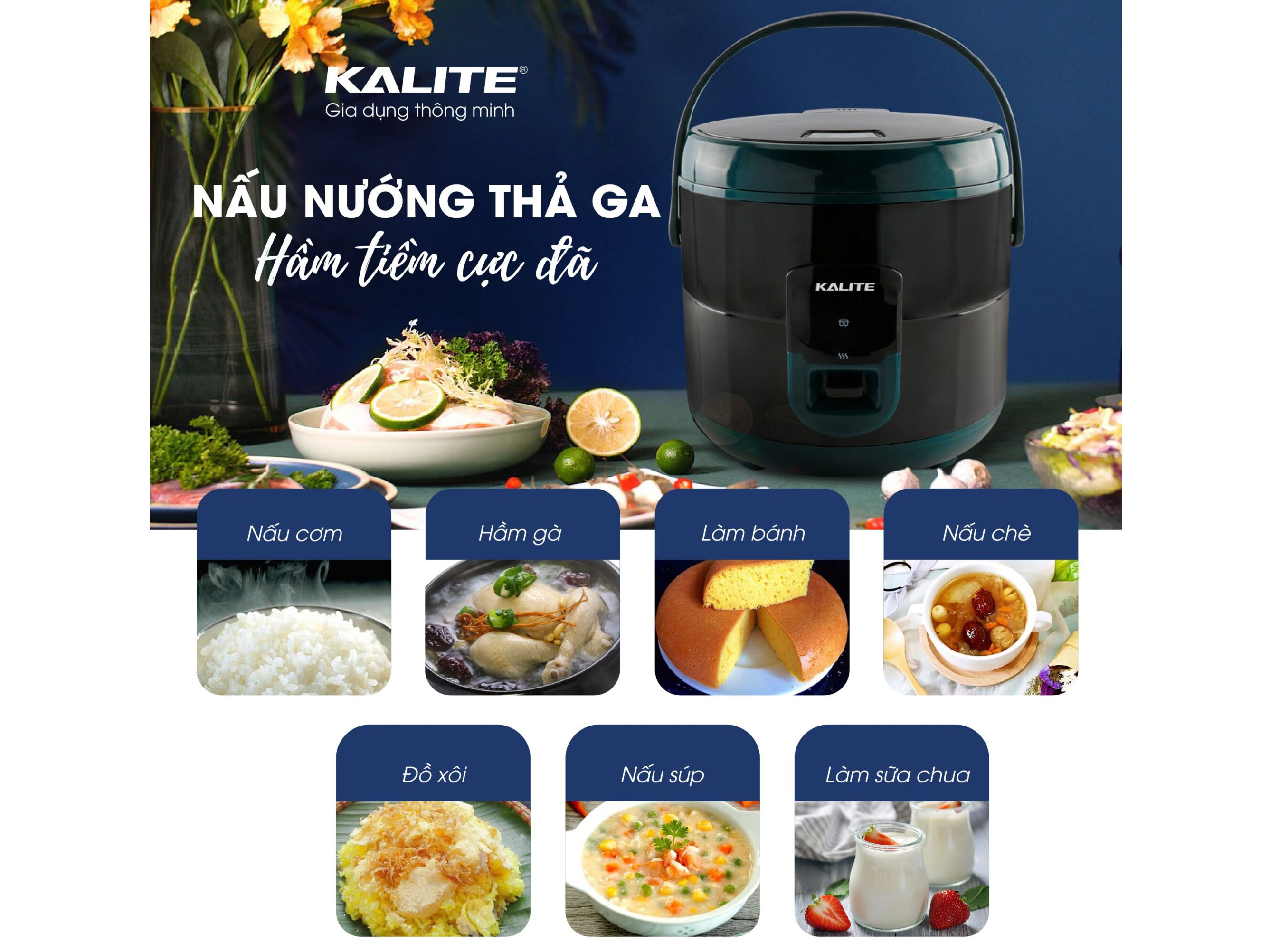 Nồi cơm điện Kalite KL-619 - 1.8 lít