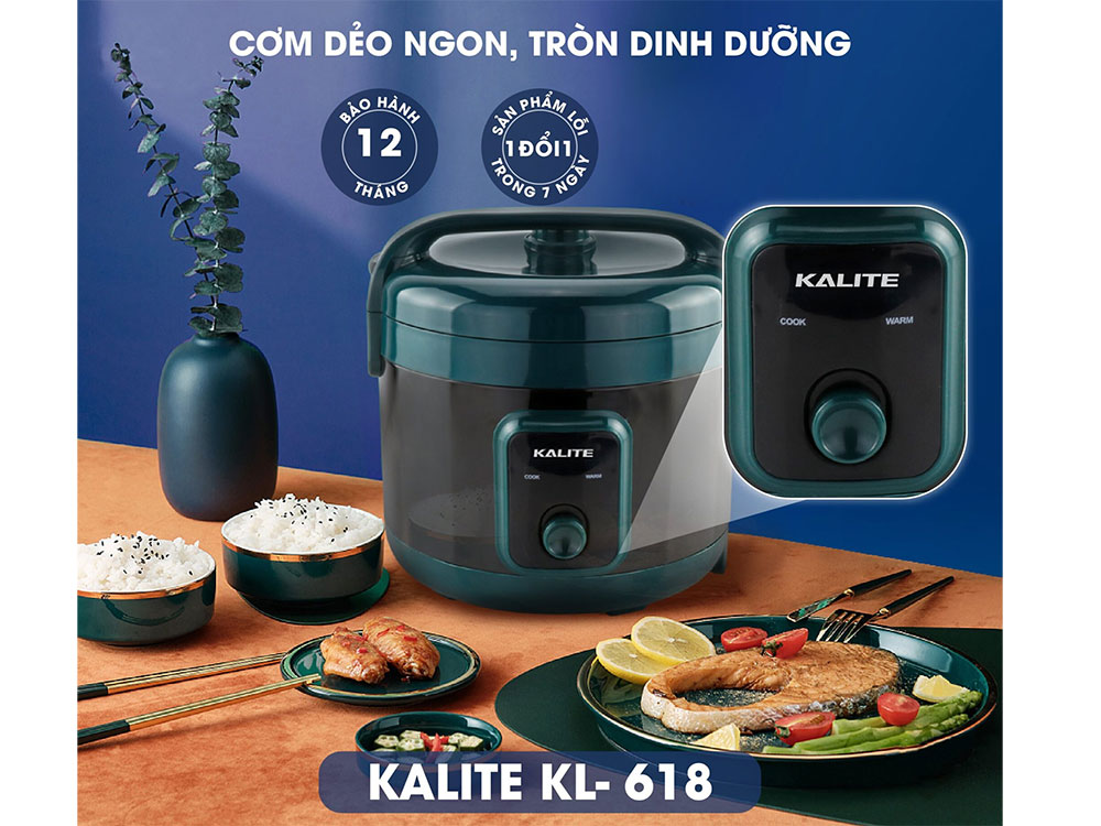 Nồi cơm điện Kalite KL-618 1.8 lít