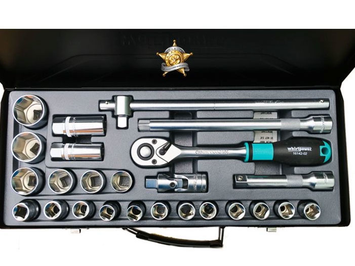 Bộ khẩu 1/2 25 chi tiết Whirlpower 1614-4925S (8mm - 32mm)