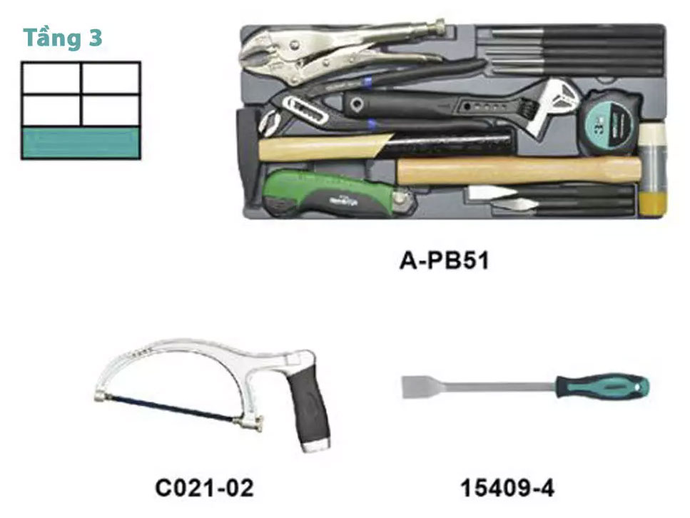 Thùng đồ nghề 70 chi tiết Whirlpower A22-4070