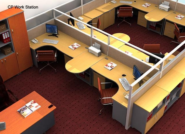 Bàn làm việc CP1600HL (1.600mm x 1.200mm x 750mm)