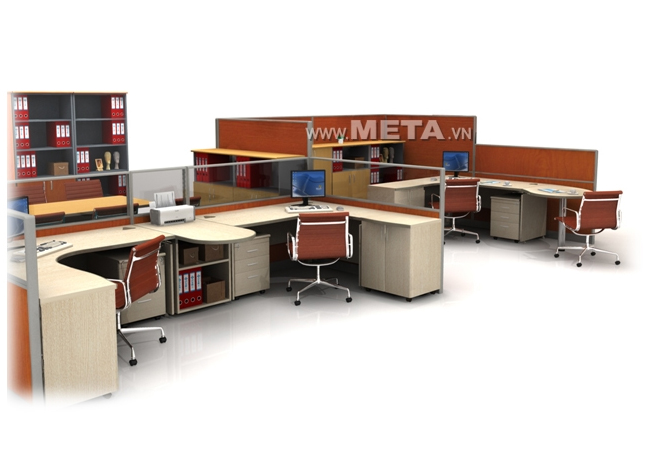 Bàn làm việc CP1600HL (1.600mm x 1.200mm x 750mm)