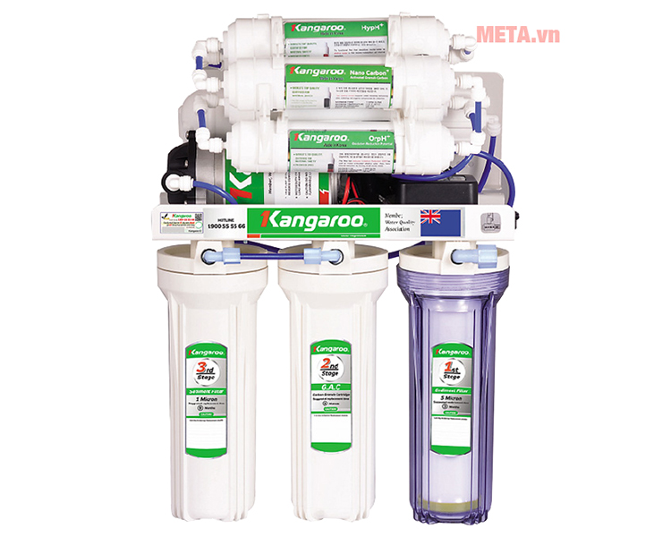 Máy lọc nước RO 9 lõi Hydrogen Kangaroo KG100HQ
