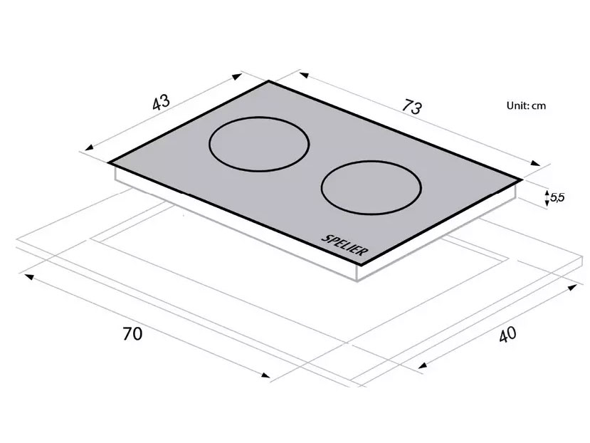 Bếp từ đôi Spelier SPM-928I Plus
