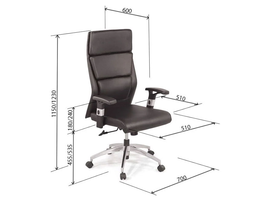 Ghế xoay da lưng cao GX203.1-HK