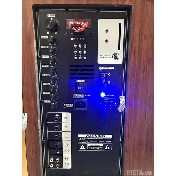 Loa kéo Oscar SR2-15 vỏ gỗ Bass 40