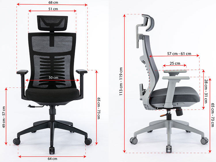Ghế công thái học ergonomic Warrior Hero series WEC502