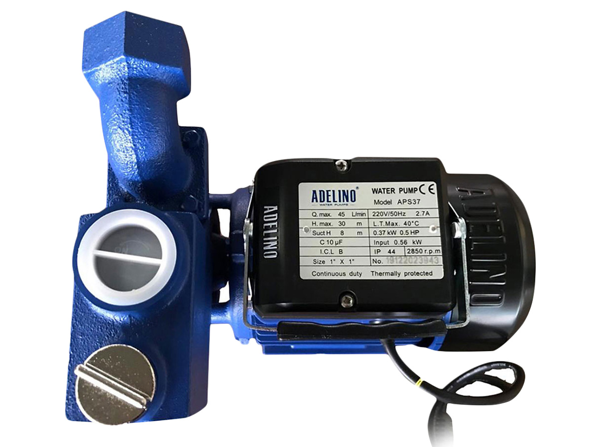 Máy bơm đẩy cao Adelino 370w (0.37KW) APS37