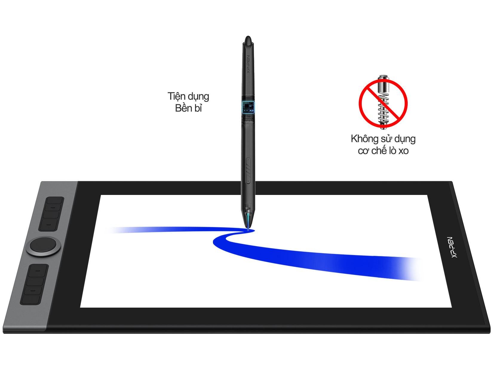 Bảng vẽ màn hình XP-Pen Artist Pro 16 CHIP X3 2 DIAL cảm ứng nghiêng 99% ADOBERGB