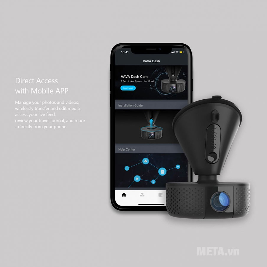 Camera hành trình VAVA Dash Cam Full HD 1080 1 cam trước (Model VA-CD001)