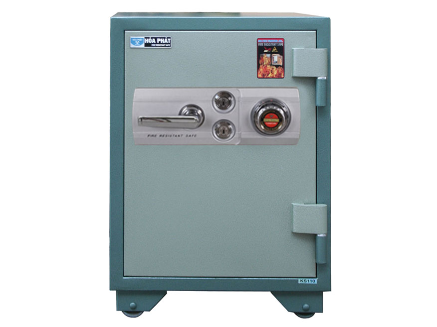 Két sắt chống cháy Hòa Phát KS110K2C1 (khóa chìa và khóa mã)