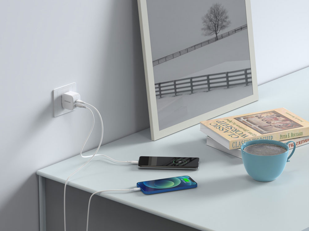 Sạc nhanh Innostyle Minigo Pro III Dual PD/QC3.0 20W White (IC20-2PDWHI)