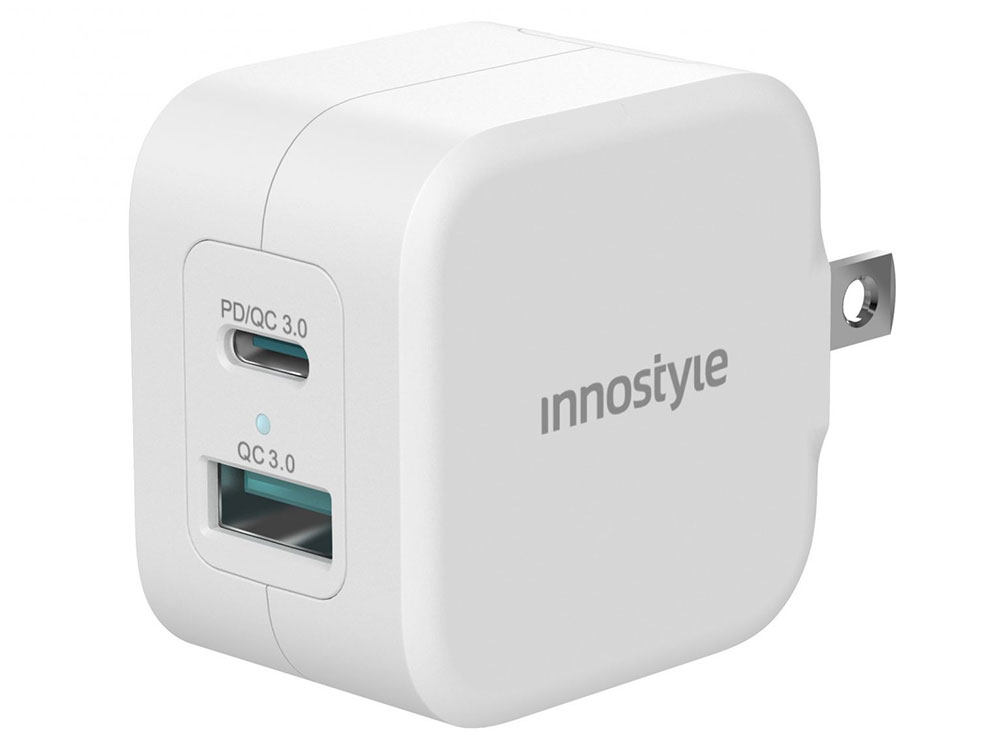 Sạc nhanh Innostyle Minigo Pro III Dual PD/QC3.0 20W White (IC20-2PDWHI)