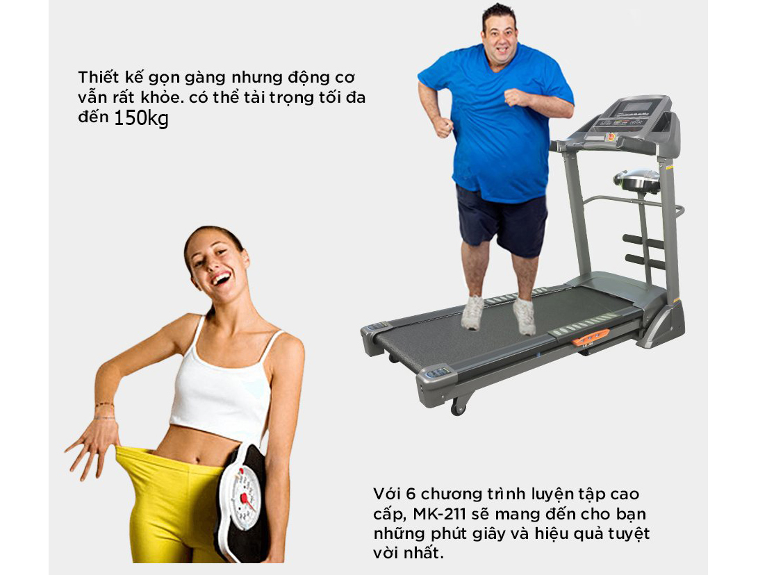 Máy chạy bộ điện Buheung MK-211N