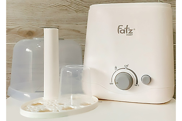 Máy hâm sữa 2 bình cổ rộng thế hệ mới Fatzbaby FB3012SL