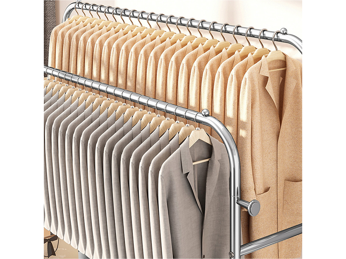 Giá treo quần áo inox 2 thanh 1 tầng Vando 120cm 5210