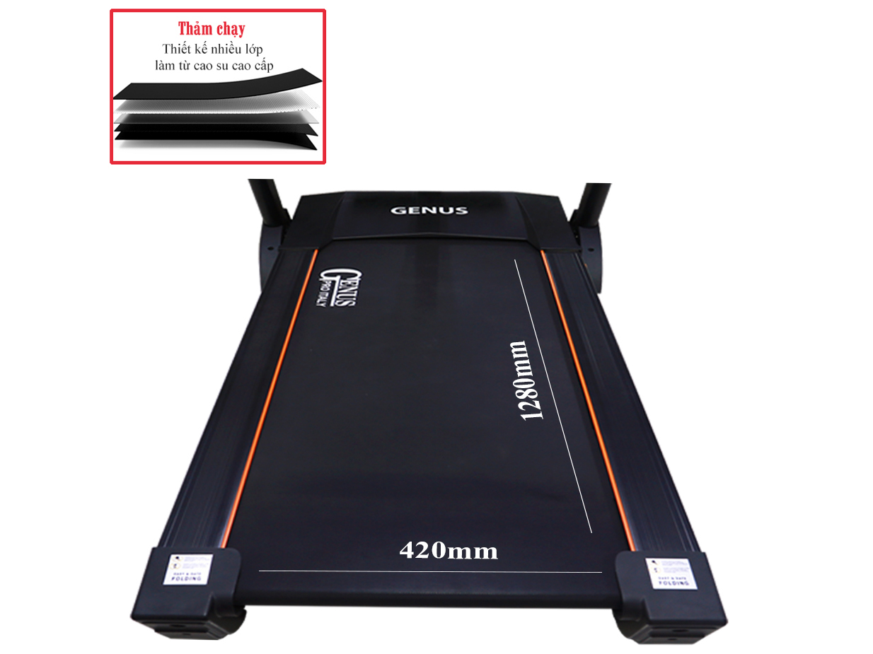 Máy chạy bộ điện đa năng Genus 313FI