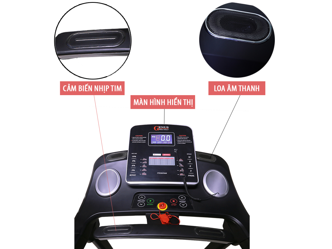 Máy chạy bộ điện đa năng Genus 313FI