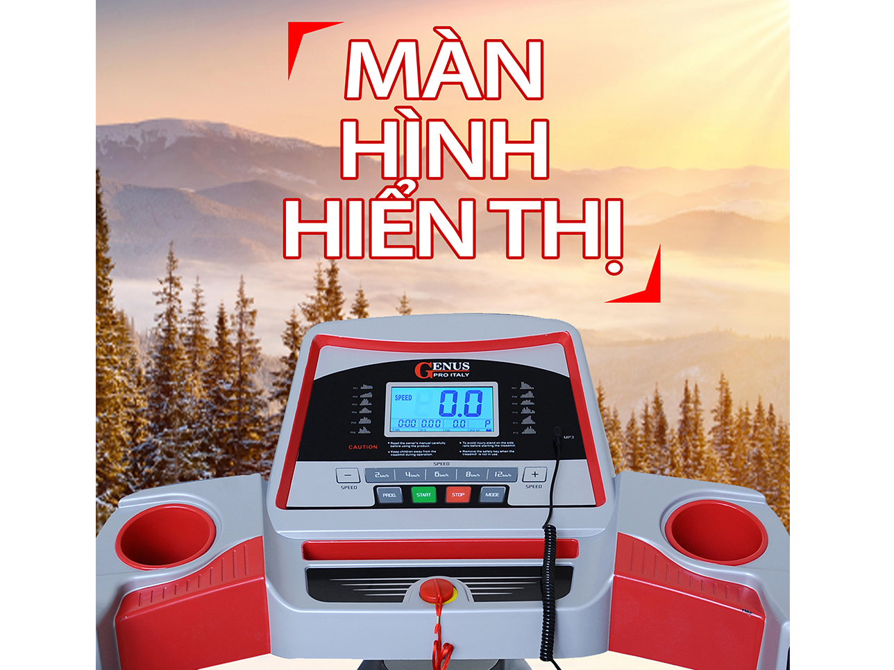 Máy chạy bộ điện đa năng Genus-402F