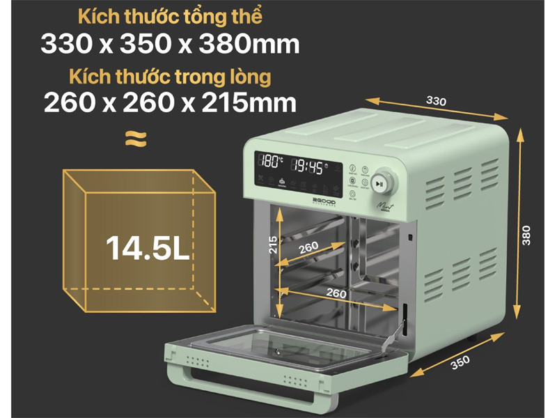 Nồi chiên không dầu 2GOOD S19 (14,5 lít)