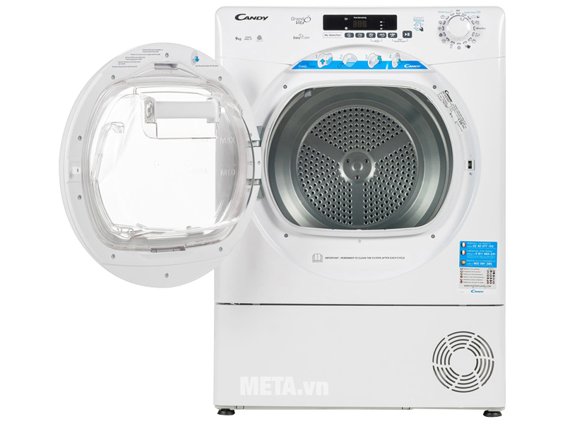 Máy sấy quần áo Candy 9kg GVS C9DE-S