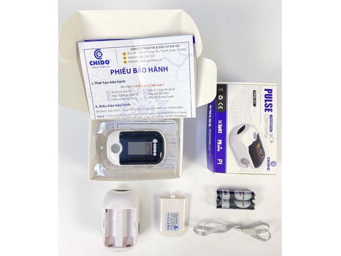 Máy đo nồng độ oxy máu SPO2 CHIDO FPX-01