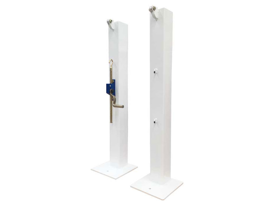 Trụ tennis đặt nổi, ống thép vuông 100 x 100 mm, tăng đơ SODEX S25252