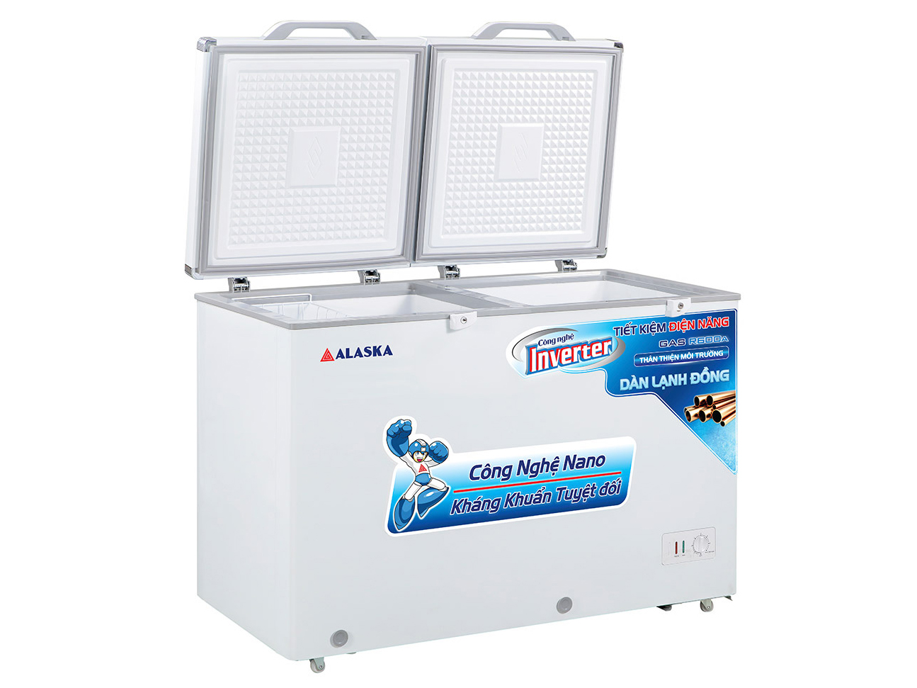 Tủ đông Inverter Alaska BCD-4568CI - 2 ngăn đông mát