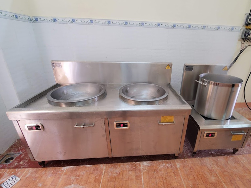Bếp từ công nghiệp đôi lõm liền chảo phi 800 Việt Hàn VH15KL800x2-IH52 (15KW - 380V)