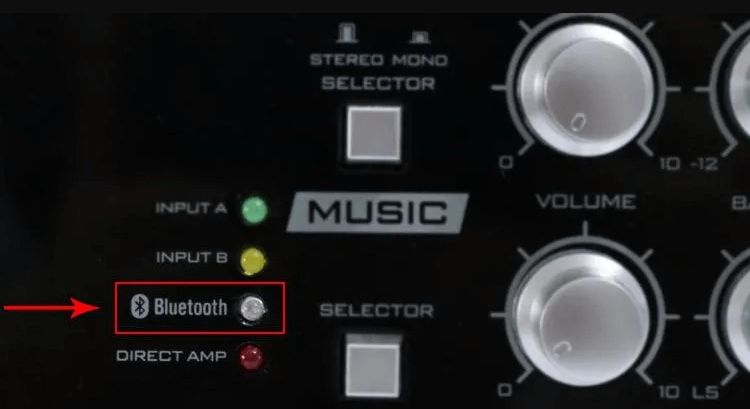 Bật chế độ Bluetooth của amply