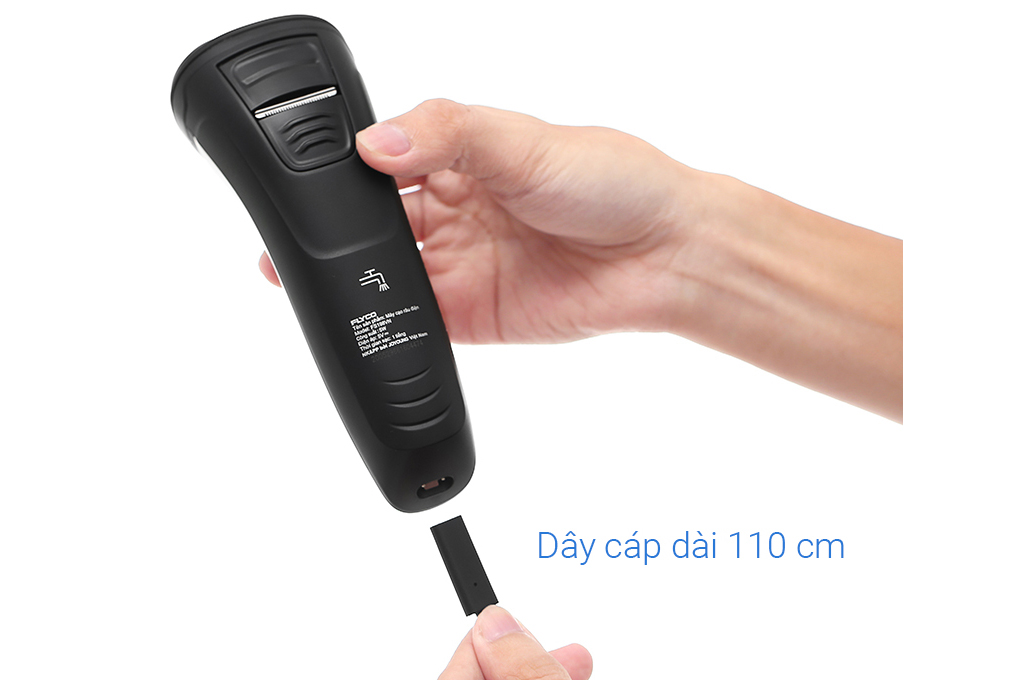 Máy cạo râu 3 lưỡi kép chống thấm nước Flyco FS-198VN