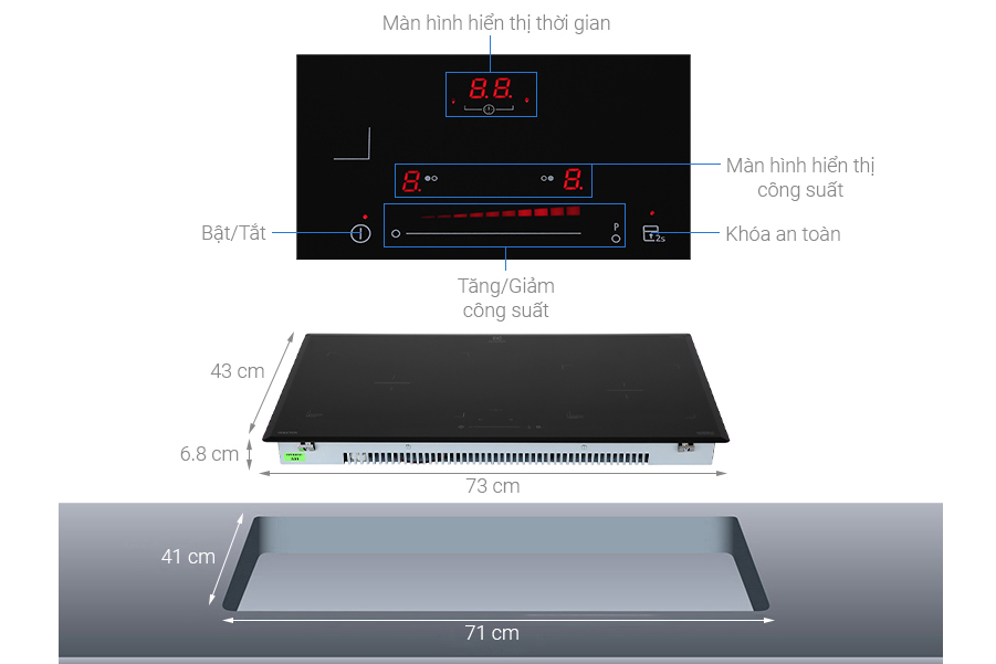 Bếp từ đôi Electrolux EHI-7325BA