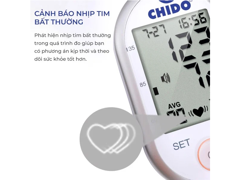 Máy đo huyết áp Chido cảm ứng PG-800B28 tặng bộ Adapter -