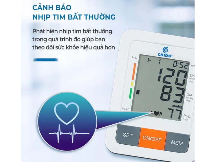 Máy đo huyết áp Chido PG-800B31 tặng bộ Adapter