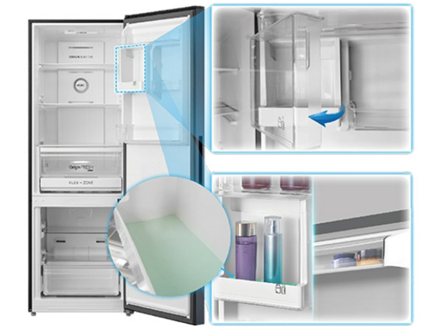 Tủ lạnh Toshiba inverter 325 lít GR-RB410WE-PMV(06)-MG (Màu xám ghi)