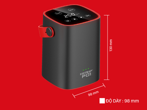 Bơm lốp điện tử đa năng Vietmap P01 (cắm tẩu sạc)