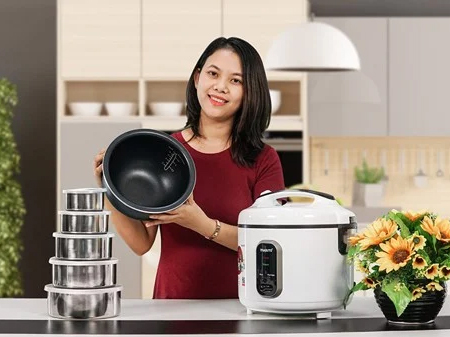 Nồi cơm điện Masuto lòng niêu 3D Luxury GS-50P (1.8 lít)