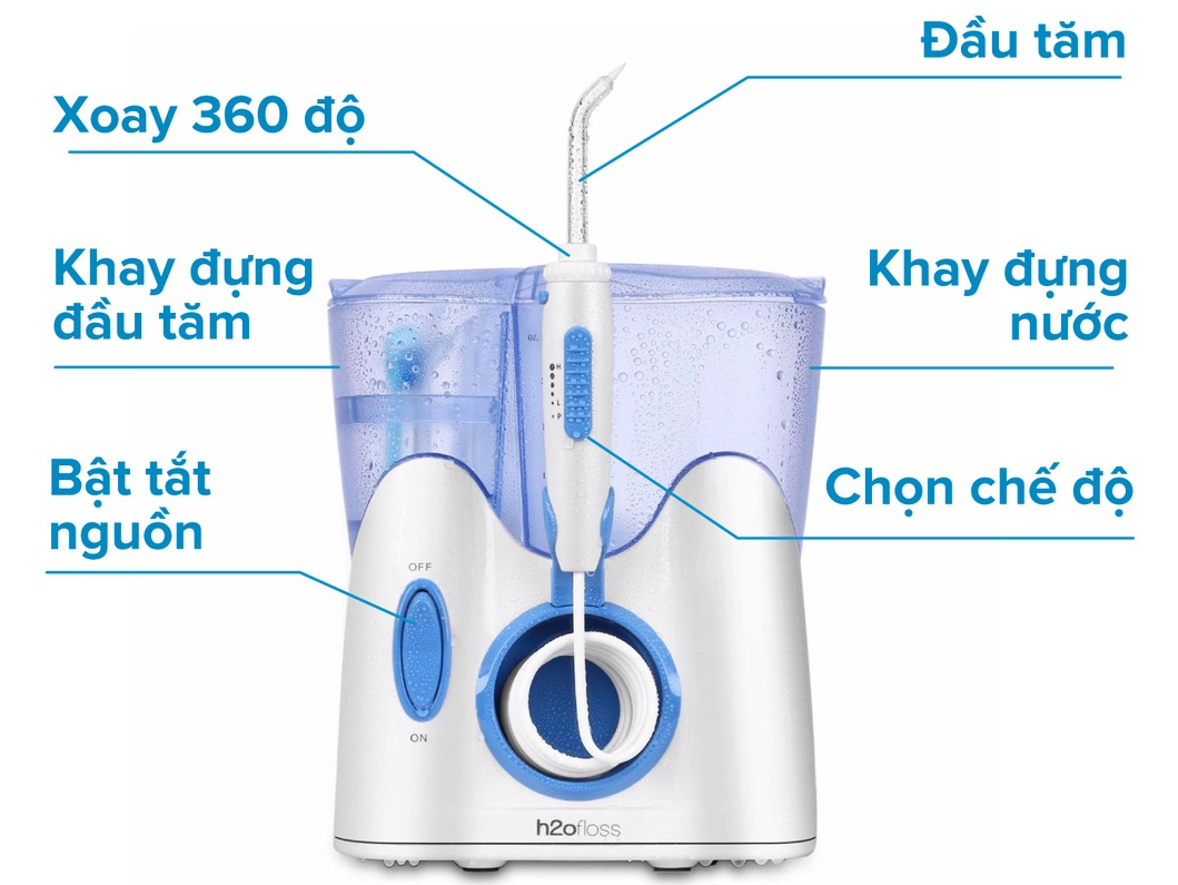 Máy tăm nước gia đình H2OFloss HF9