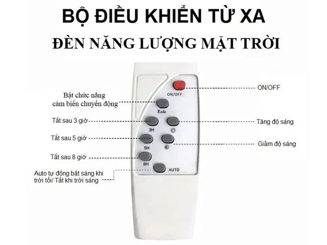 Đèn đường năng lượng mặt trời MK-66300 300W
