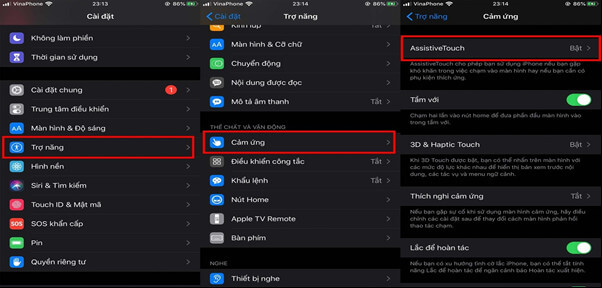 Sử dụng Assistive Touch