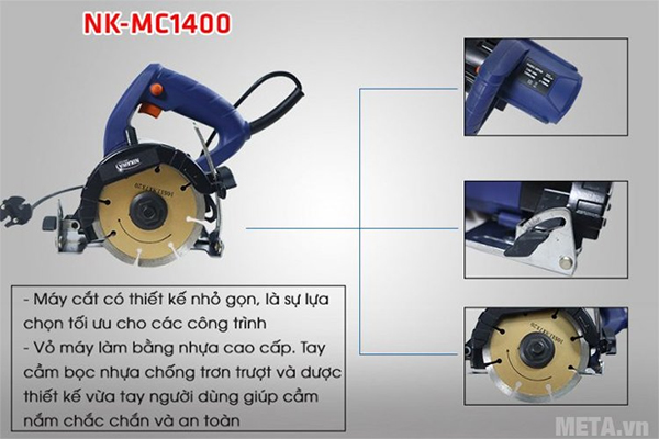 Máy cắt gạch, đá đa năng Nikawa NK-MC1400