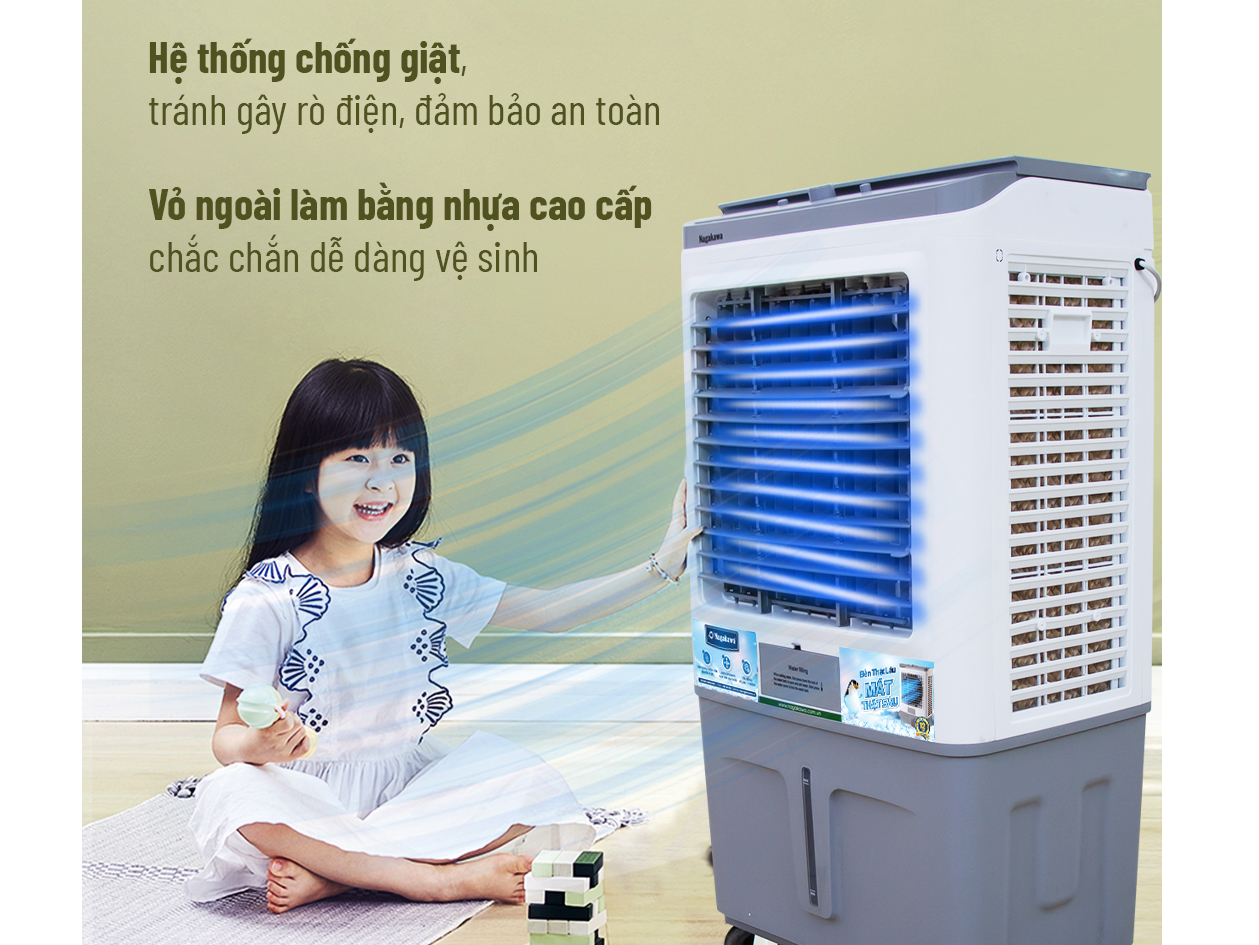 Máy làm mát Nagakawa NFC222 (70 lít) - Đảo gió đa chiều