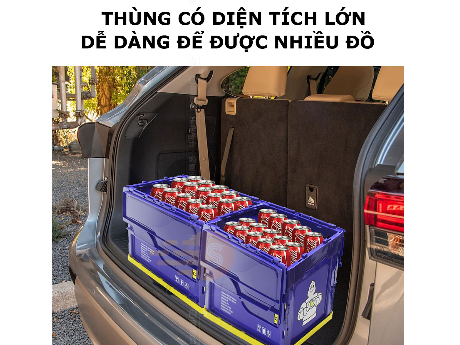 Thùng lưu trữ gấp gọn trên ô tô Michelin