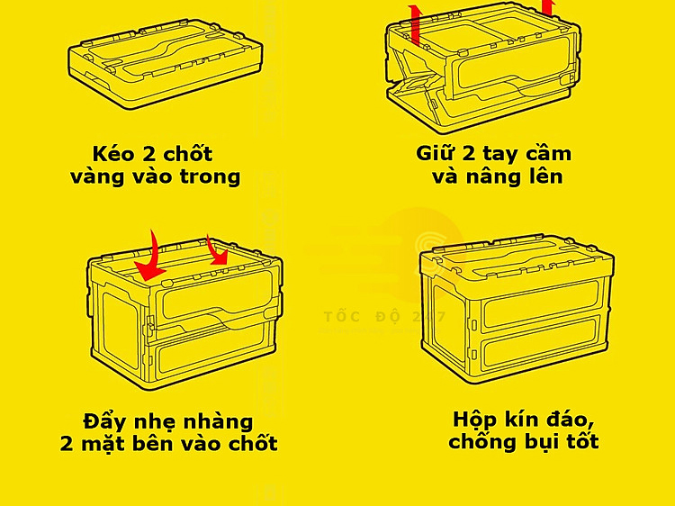 Thùng lưu trữ gấp gọn trên ô tô Michelin